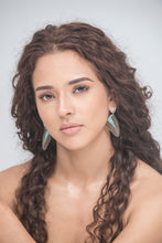 Load image into Gallery viewer, Filigree Pin Earrings - Turquoise Wings