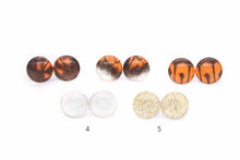 Load image into Gallery viewer, Orange Tip Wing Glass Studs