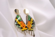 Load image into Gallery viewer, SUNSET MOTH GOLD POST EARRINGS