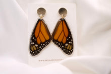 Load image into Gallery viewer, Whole Wing Earrings -  Top Monarch Wings