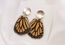 Load image into Gallery viewer, Whole Wing Earrings -  Bottom Monarch Wings