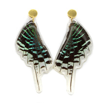 Load image into Gallery viewer, LEILUS WING GOLD POST EARRINGS
