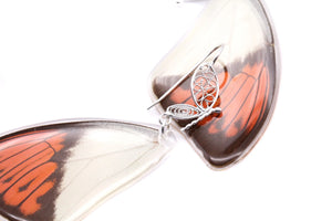 Filigree Earrings - Orange Tip Butterfly