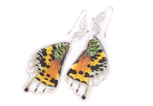 Filigree Earrings - Rainbow Sunset Moth