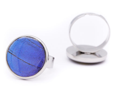 Small Round Ring - Blue