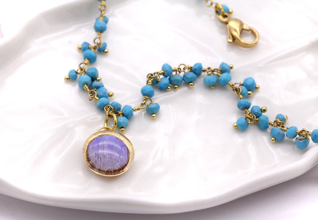 Cluster Chain Bracelet - Turquoise
