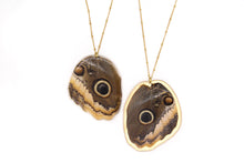 Load image into Gallery viewer, Owl Butterfly Wing Necklace