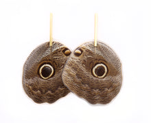 Load image into Gallery viewer, Owl Butterfly Bar Earrings